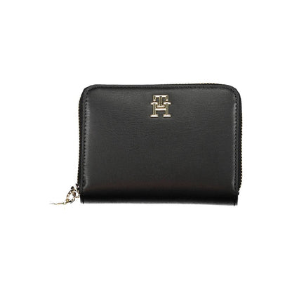 Portafoglio da donna Tommy Hilfiger in polietilene nero
