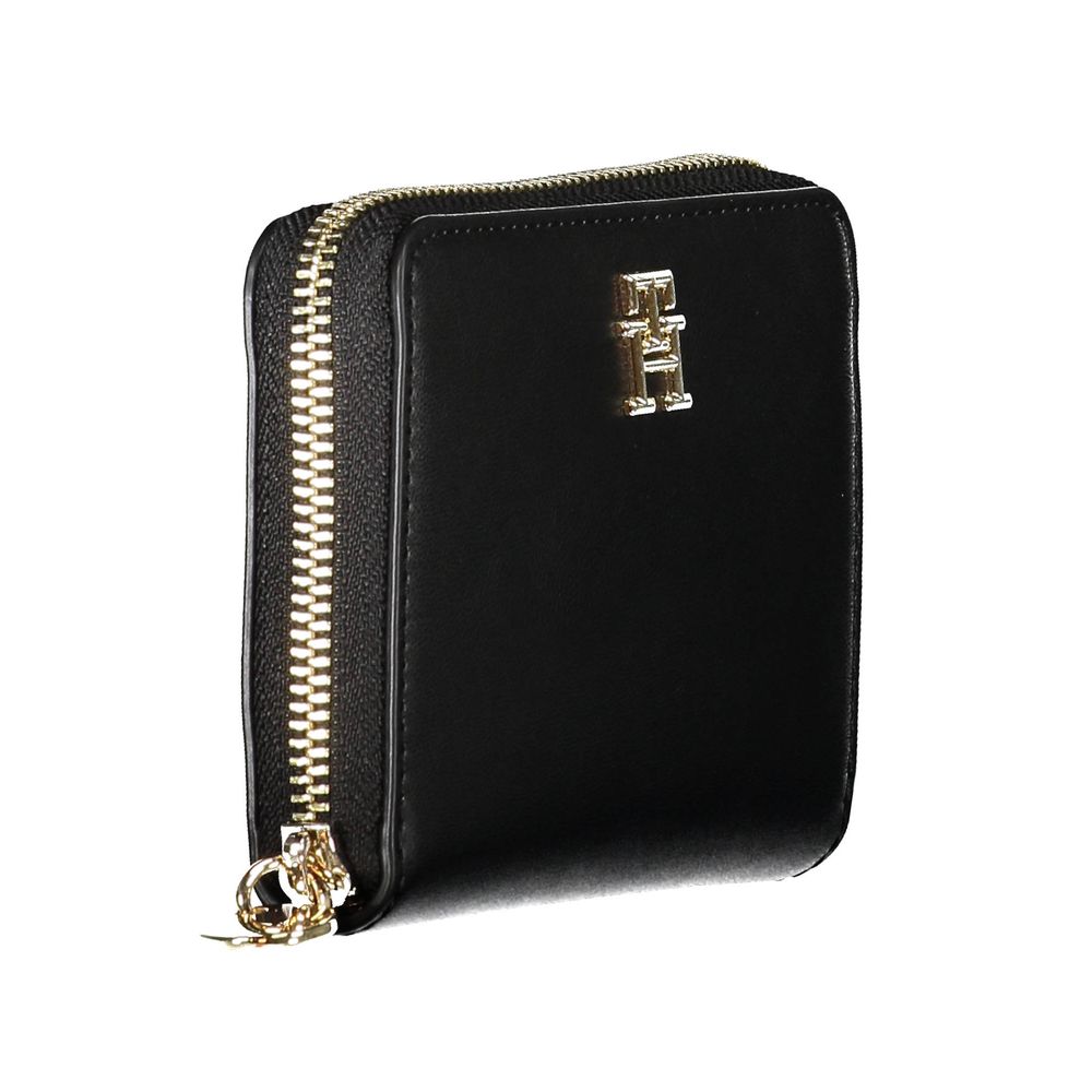 Portefeuille Tommy Hilfiger pour femme en polyéthylène noir