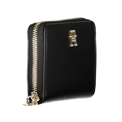 Portafoglio da donna Tommy Hilfiger in polietilene nero