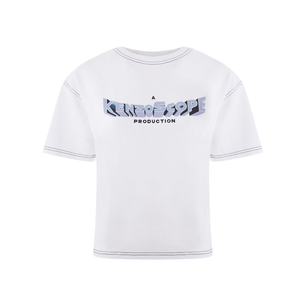 T-shirt bianca in cotone Kenzo