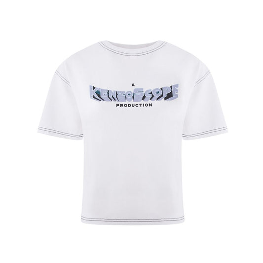 T-shirt bianca in cotone Kenzo