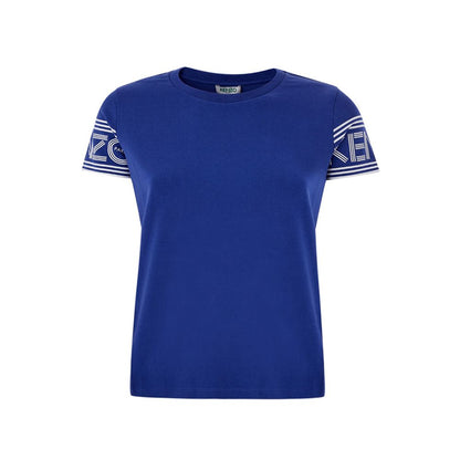 Maglietta in cotone blu Kenzo