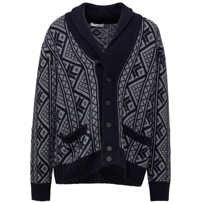 Cardigan in cashmere bicolore Cruciani