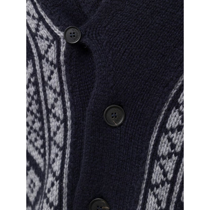 Cardigan in cashmere bicolore Cruciani