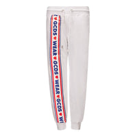 Pantaloni da jogging in cotone bianco GCDS (pantaloni da allenamento)