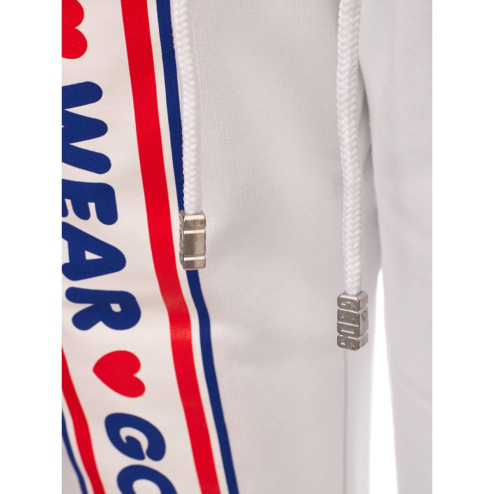 Pantalon de jogging en coton blanc GCDS (pantalon de sport)