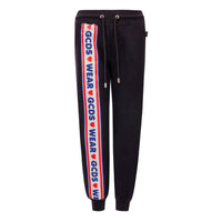 Pantaloni da jogging in cotone nero GCDS (pantaloni da allenamento)