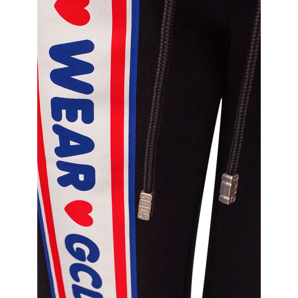 Pantalon de jogging en coton noir GCDS (pantalon de sport)