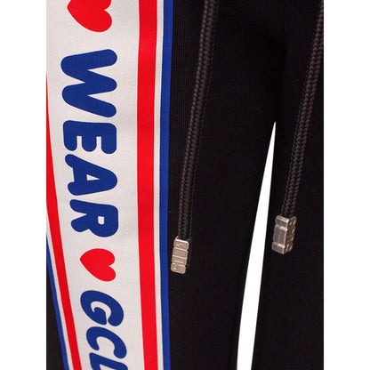Pantaloni da jogging in cotone nero GCDS (pantaloni da allenamento)