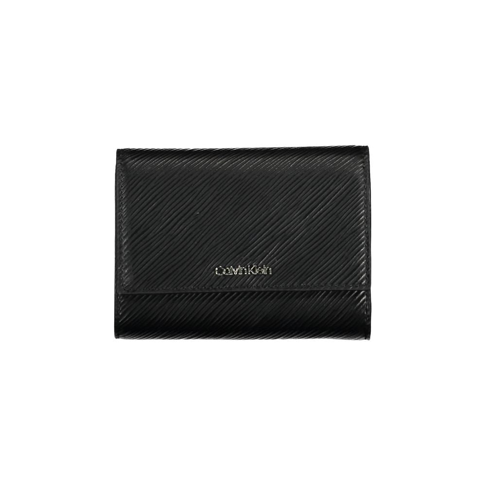 Portefeuille femme Calvin Klein en polyuréthane noir