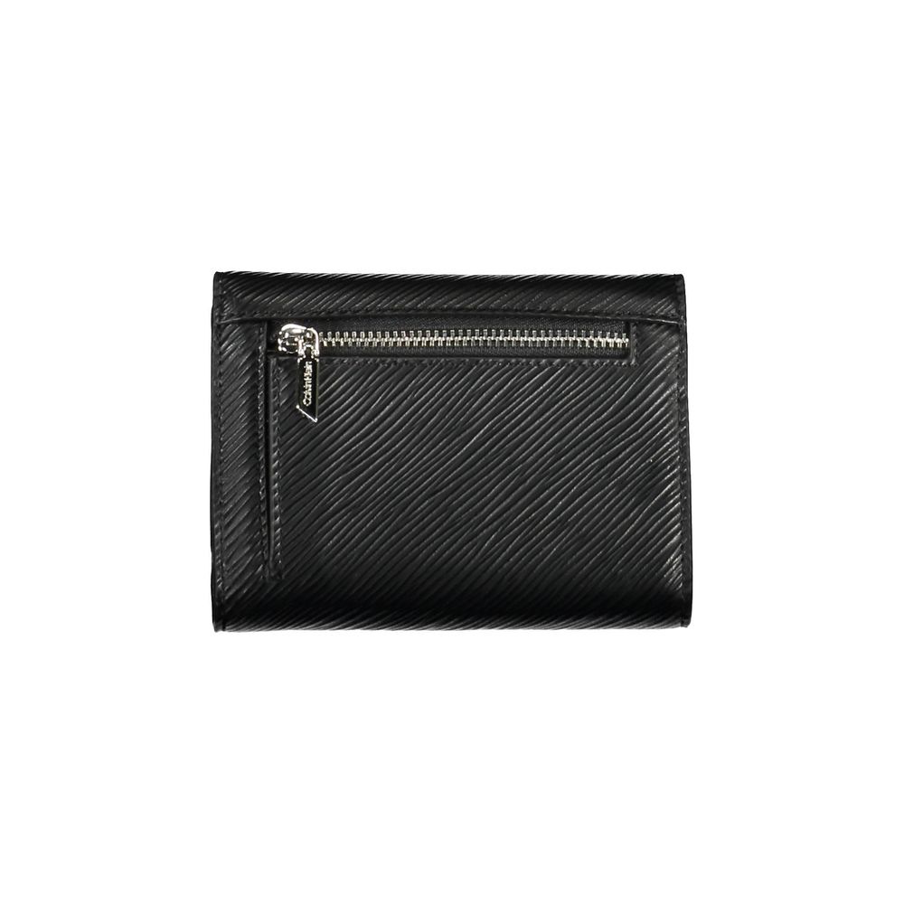 Portefeuille femme Calvin Klein en polyuréthane noir