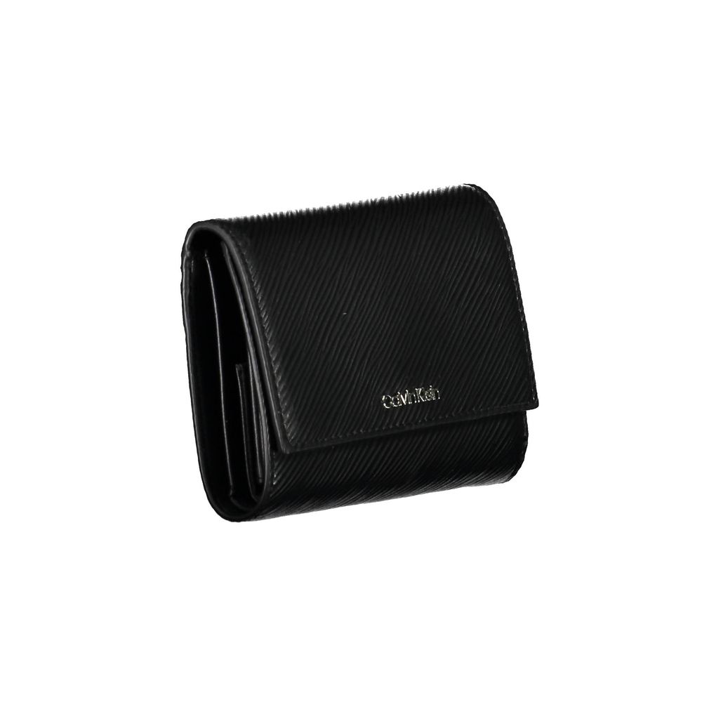 Portefeuille femme Calvin Klein en polyuréthane noir