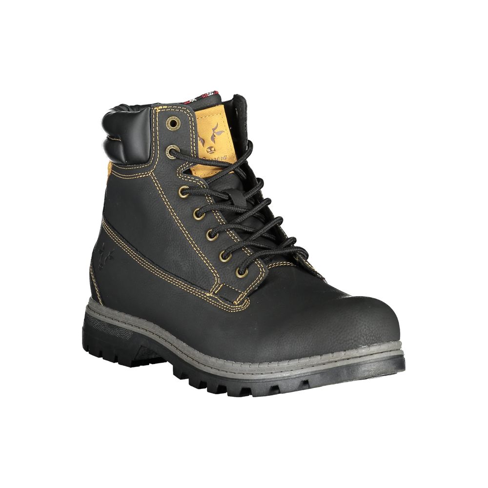 Bottines Carrera noires en polyuréthane pour hommes