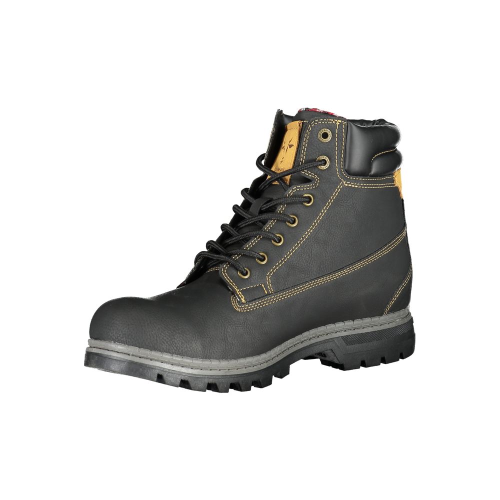 Bottines Carrera noires en polyuréthane pour hommes