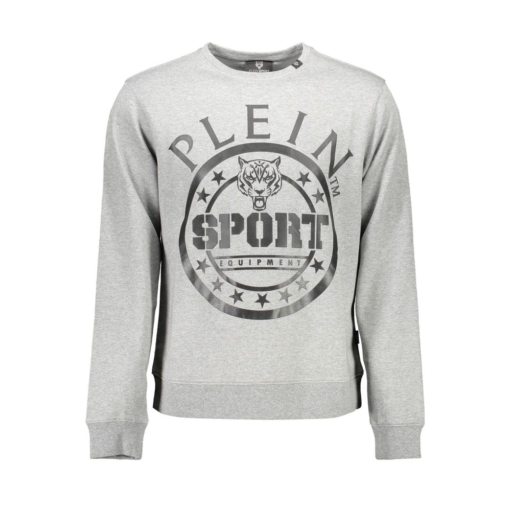 Sweat-shirt homme Plein Sport Grigio en coton