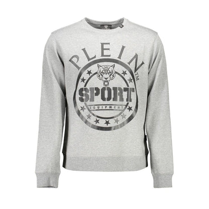 Sweat-shirt homme Plein Sport Grigio en coton