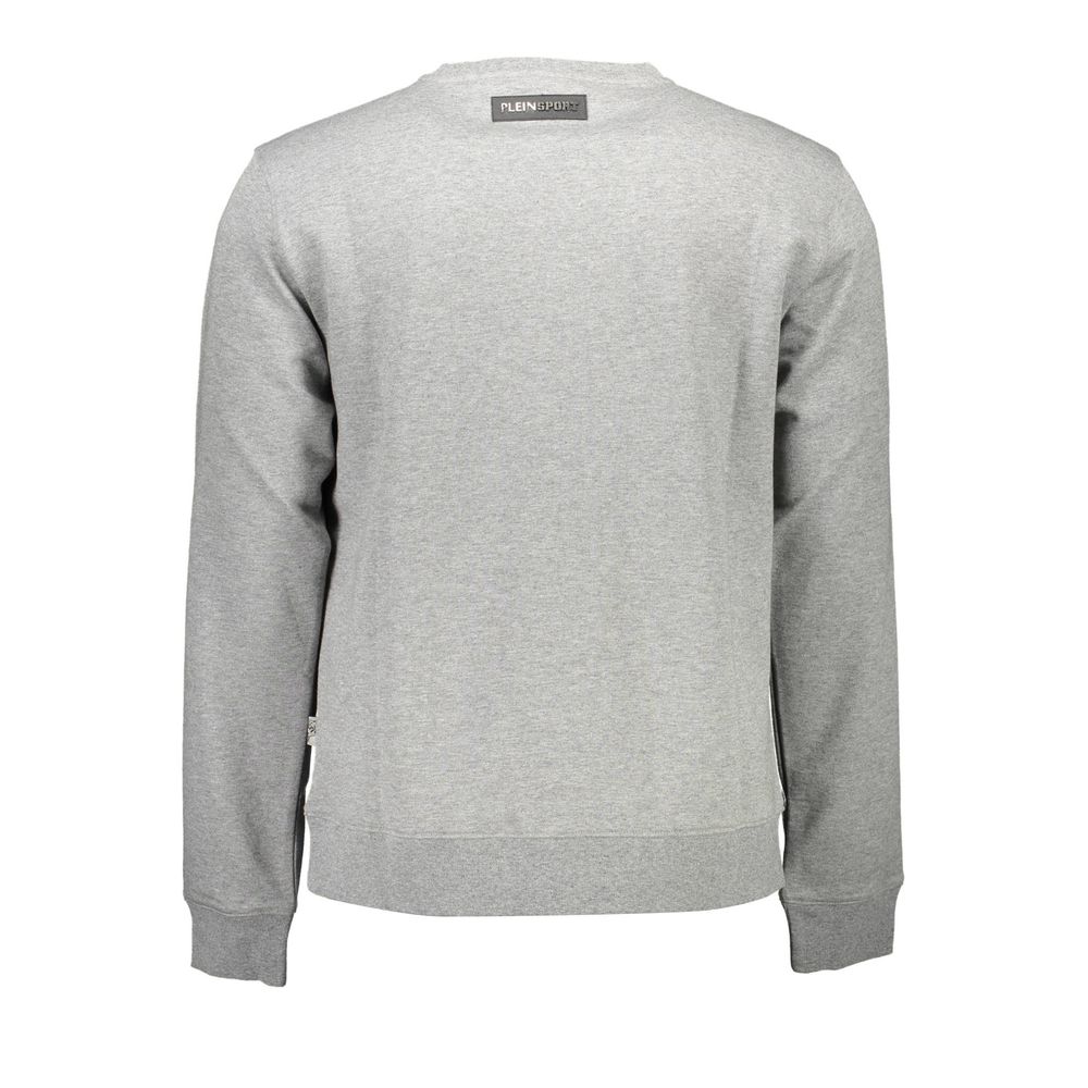 Sweat-shirt homme Plein Sport Grigio en coton