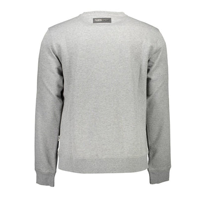 Sweat-shirt homme Plein Sport Grigio en coton