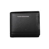 Portafoglio da uomo in pelle nera Tommy Hilfiger