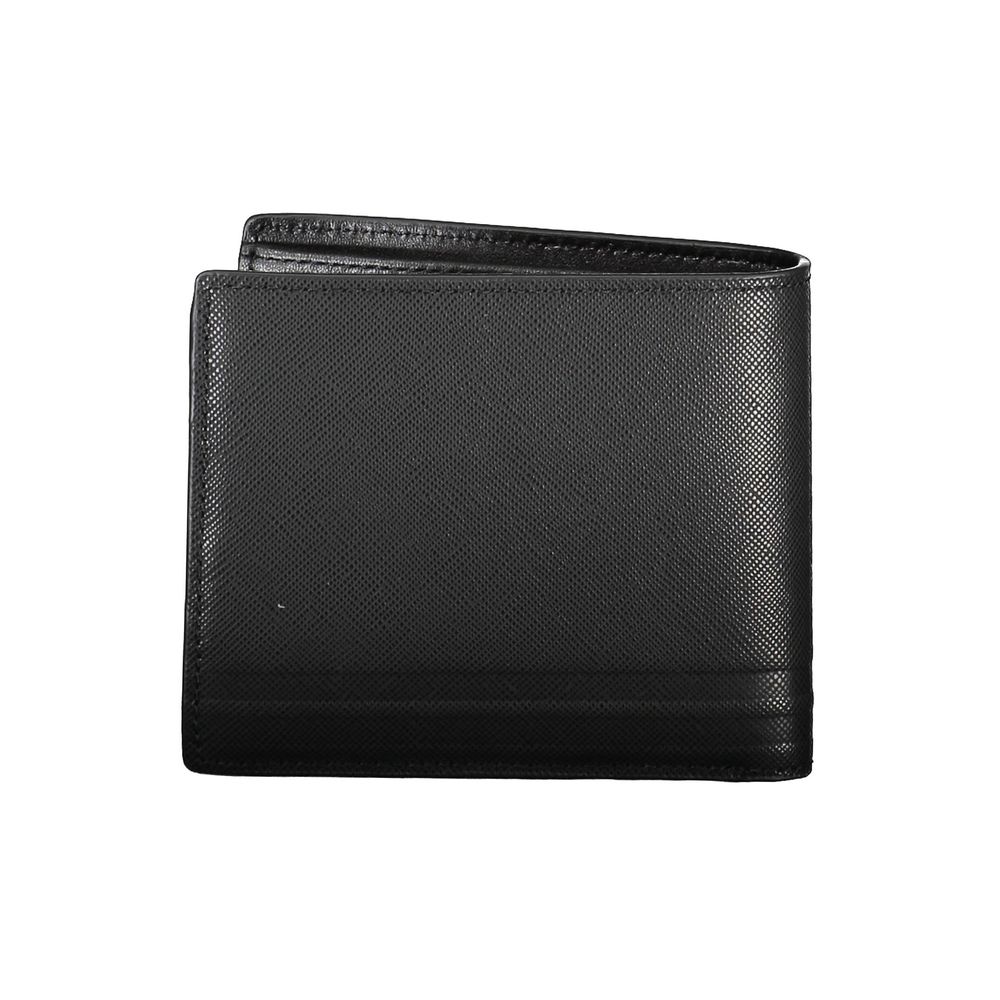 Portafoglio da uomo in pelle nera Tommy Hilfiger