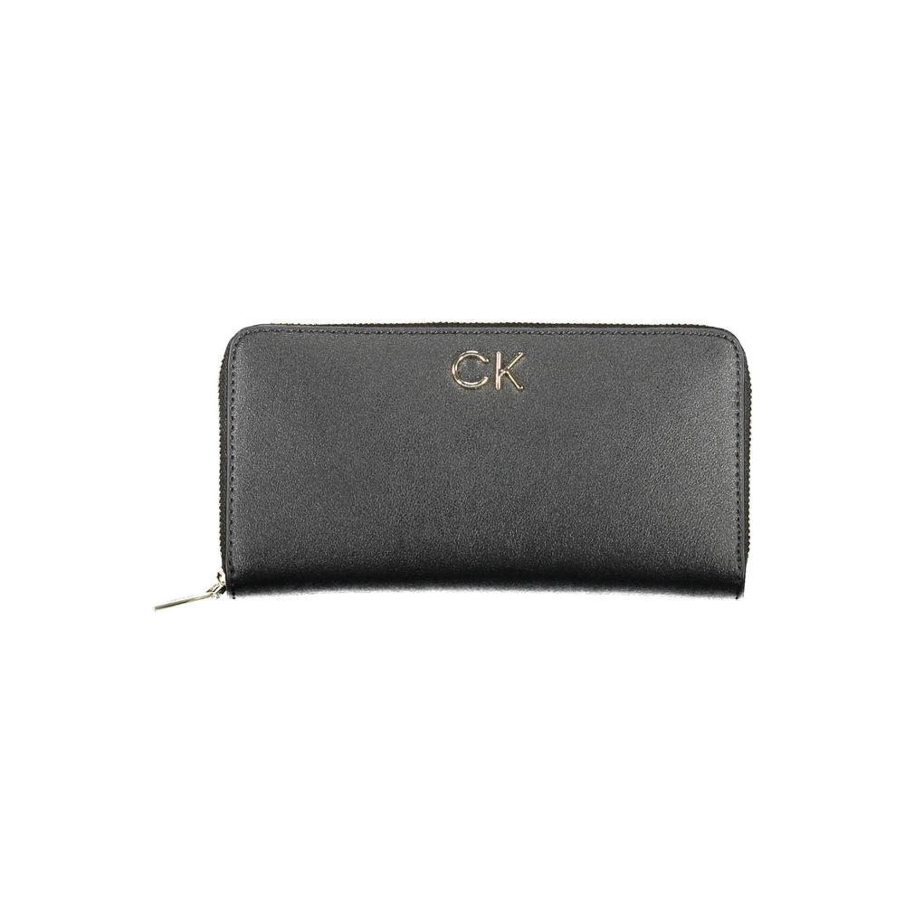 Portefeuille femme Calvin Klein noir en polyéthylène