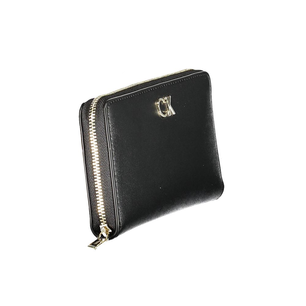 Portefeuille femme Calvin Klein noir en polyéthylène