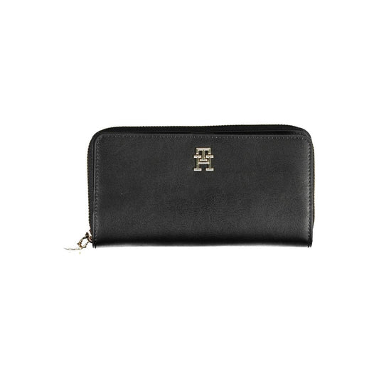 Portafoglio da donna Tommy Hilfiger Nero Poliuretano