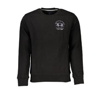 Pull en coton noir La Martina pour homme