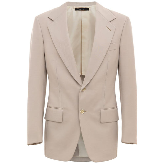 Blazer in lana beige Tom Ford