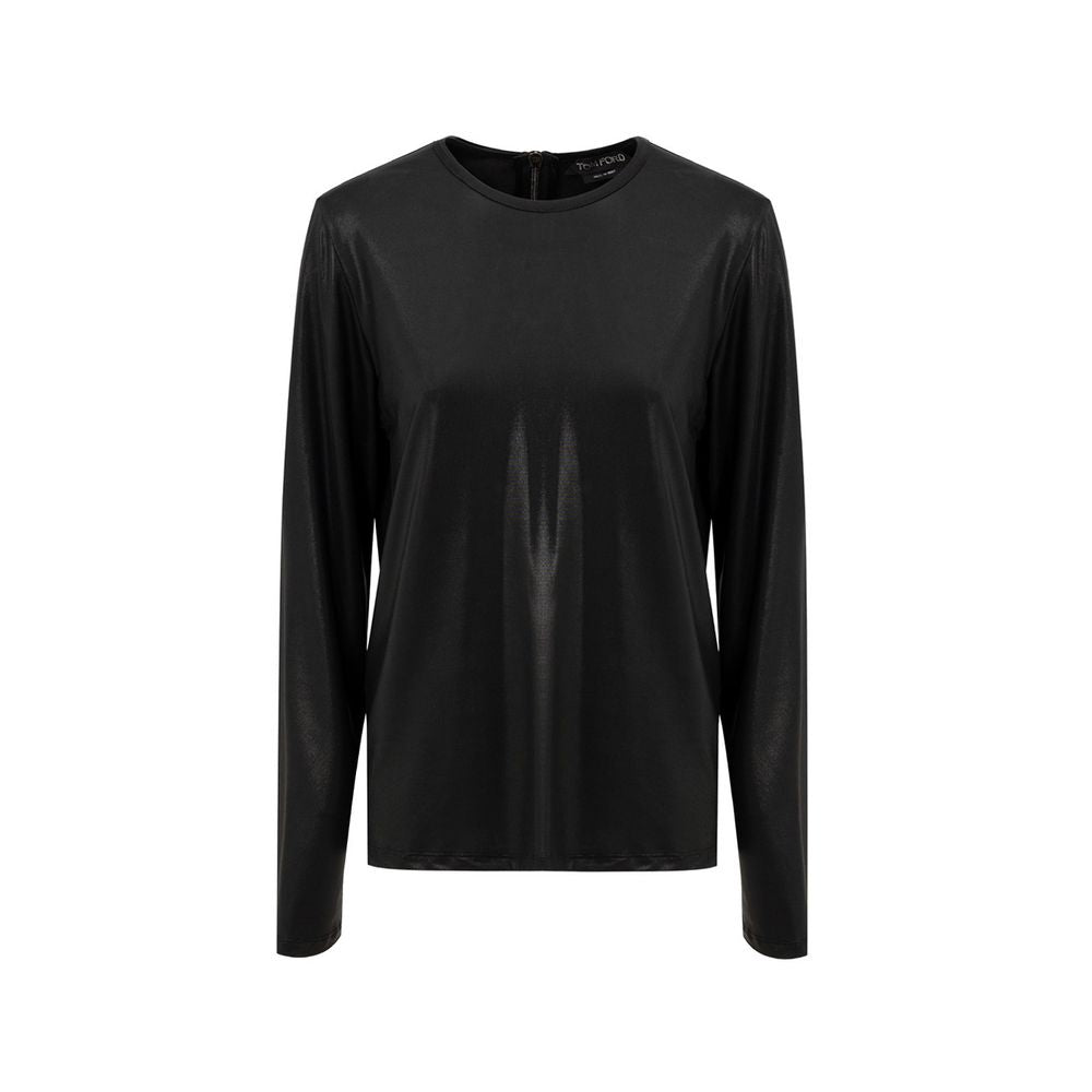 Tom Ford Maglia a maniche lunghe in viscosa nera