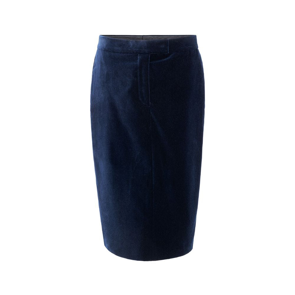 Jupe midi en coton bleu Tom Ford