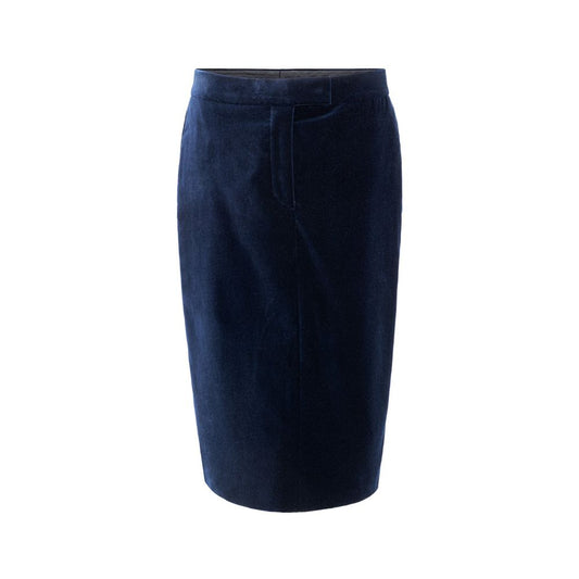 Gonna midi in cotone blu Tom Ford