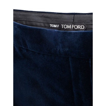 Gonna midi in cotone blu Tom Ford