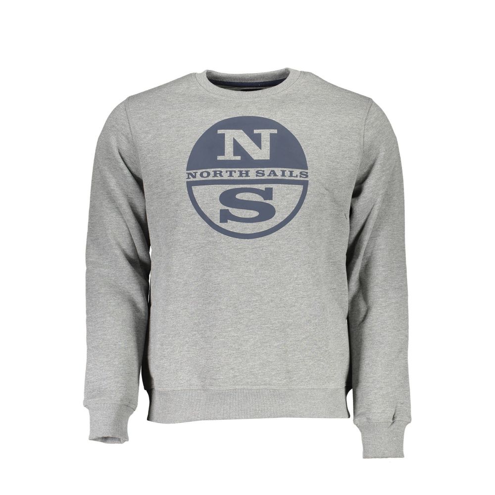 Maglione da uomo in cotone grigio North Sails