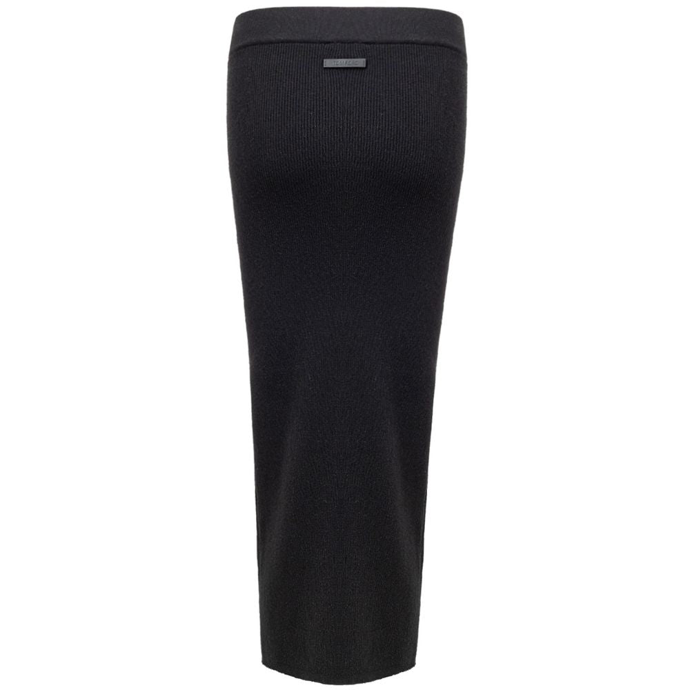 Jupe midi en cachemire noir Tom Ford