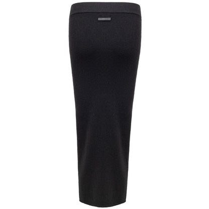 Jupe midi en cachemire noir Tom Ford