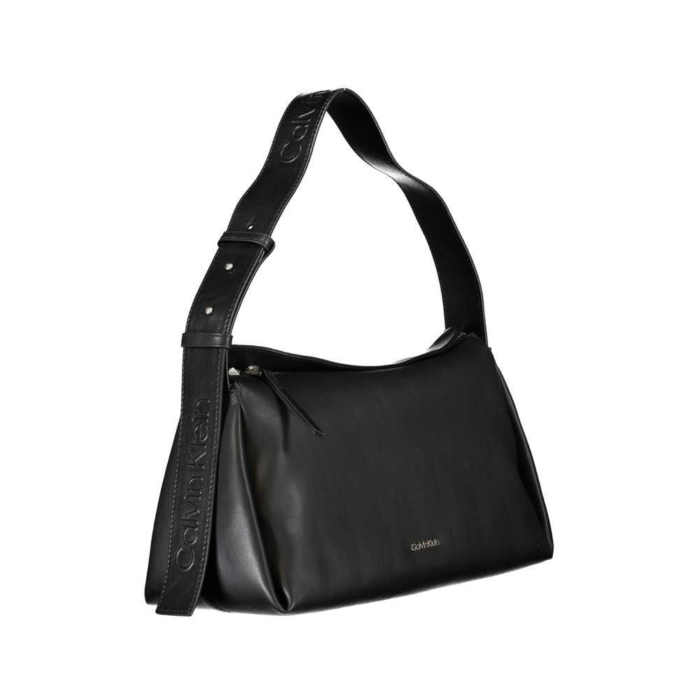 Borsa da donna in poliestere Calvin Klein Nero