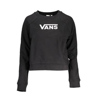 Felpa da donna in cotone nero Vans