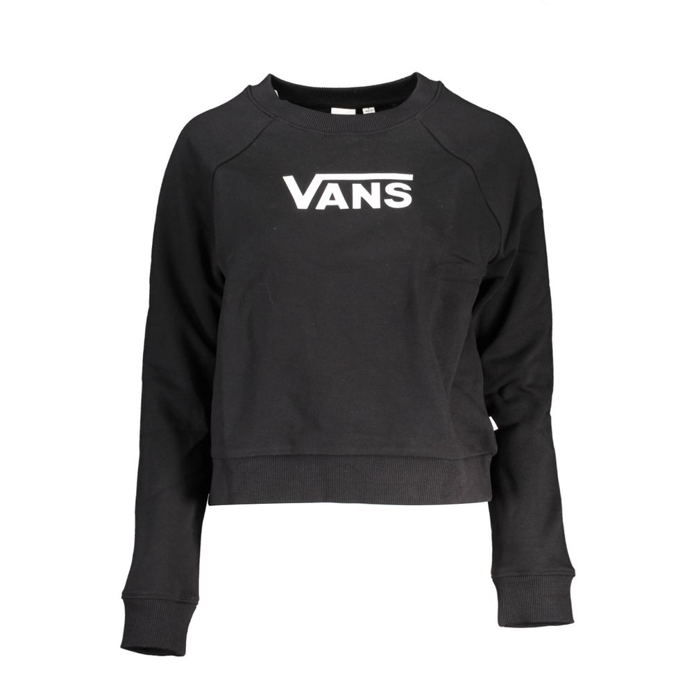 Sweat-shirt Vans noir en coton pour femme