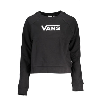 Felpa da donna in cotone nero Vans