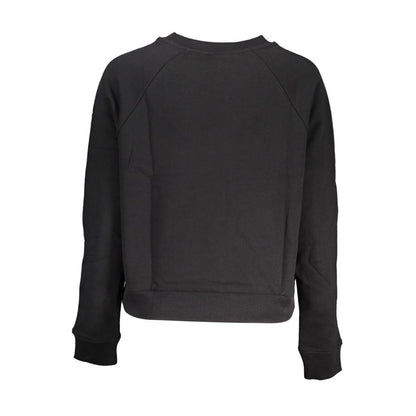 Felpa da donna in cotone nero Vans