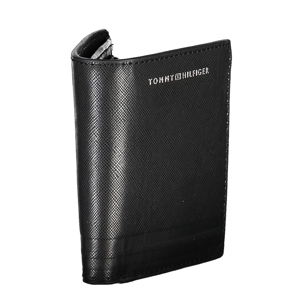 Portefeuille homme Tommy Hilfiger en cuir noir