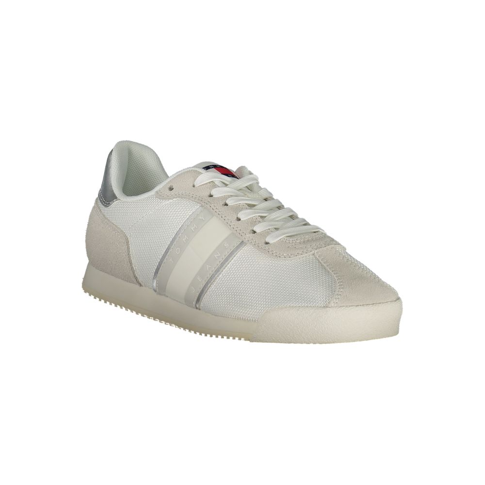 Baskets Tommy Hilfiger blanches en polyester pour femmes