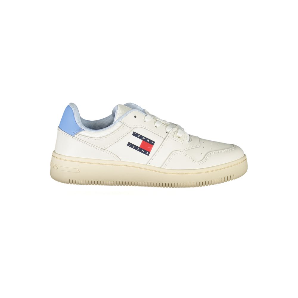 Baskets Tommy Hilfiger blanches en polyuréthane pour femmes