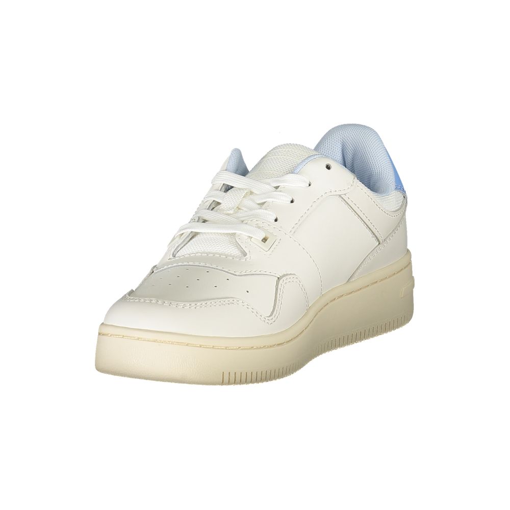Baskets Tommy Hilfiger blanches en polyuréthane pour femmes