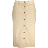 Gonna da donna in cotone beige Gant