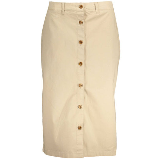 Gonna da donna in cotone beige Gant