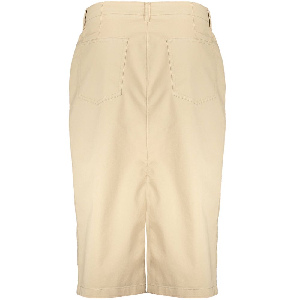 Gonna da donna in cotone beige Gant