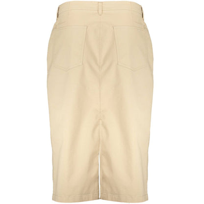Gonna da donna in cotone beige Gant