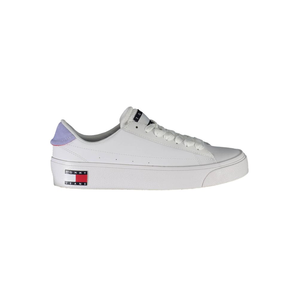 Baskets Tommy Hilfiger en cuir blanc pour femmes